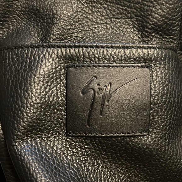 Giuseppe Zanotti design Brand New Black Leather backpack. NWT $1400 - Picture 4 of 13